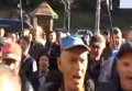 Акция протеста шахтеров под Кабмином
