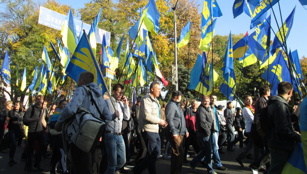 Марш сторонников УПА в Киеве
