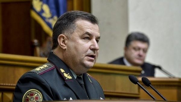 Министр обороны Украины Степан Полторак в Верховной Раде