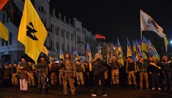 Марш в честь УПА в Харькове.Архивное фото