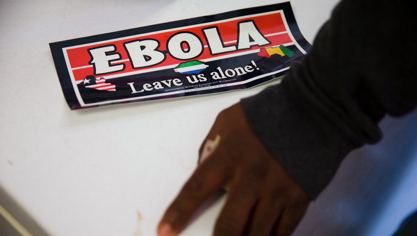 Наклейка на тему Эболы