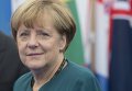Федеральный канцлер Германии Ангела Меркель перед началом заседания саммита форума Азия-Европа