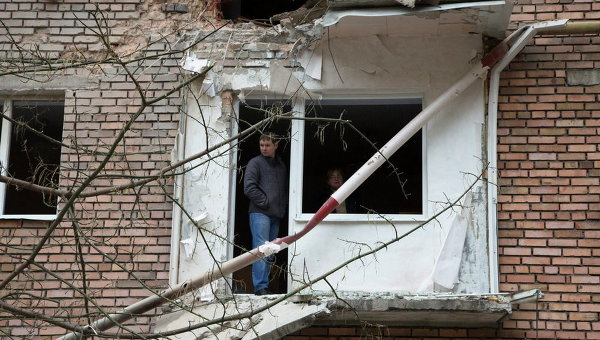Разрушенный дом на востоке Украины. Архивное фото