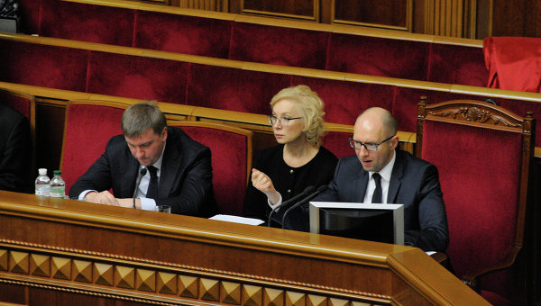 Арсений Яценюк на заседании Верховной Рады, 20 октября 2014
