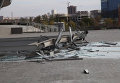 Донбасс арена после обстрела