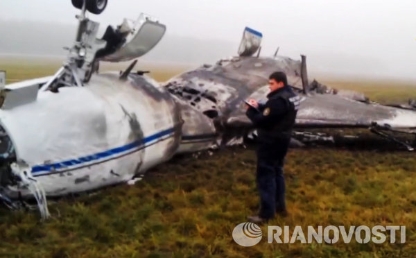 Легкомоторный самолет Falcon разбился во Внуково.