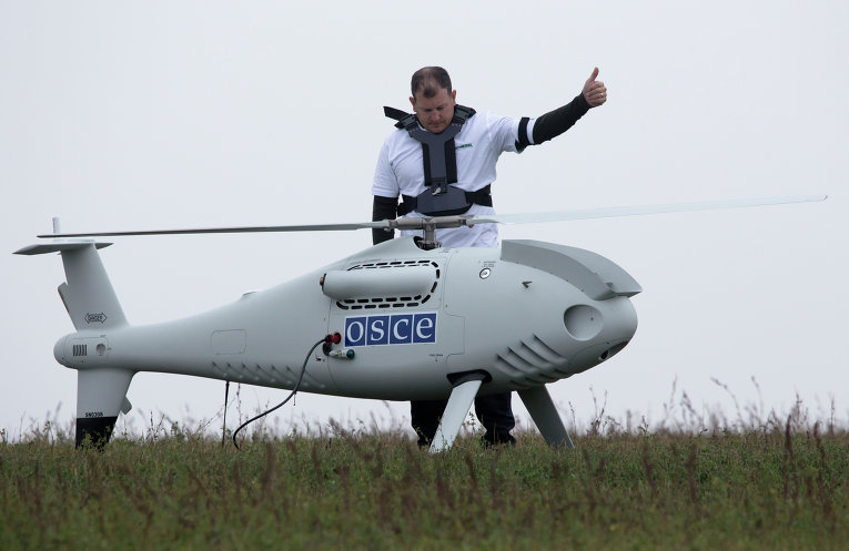 ОБСЕ наблюдает за территориями в зоне Ато с помощью специальных мини-самолетиков