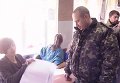 Военные из зоны АТО голосуют в Запорожье. Видео