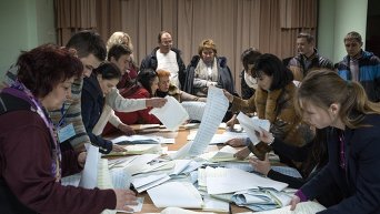 Подсчет голосов по результатам выборов в Верховную Раду