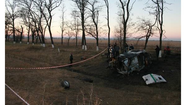 Нападение на инкассаторский автомобиль в Днепропетровской области