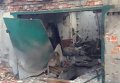 Разрушенный и разворованный гаражный кооператив в Донецке. Видео
