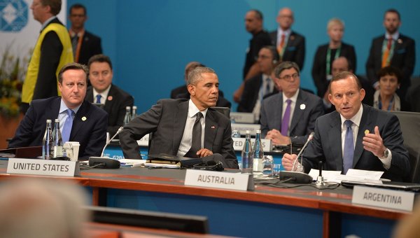 Дэвид Кэмерон, Барак Обама и Тони Эббот. Архивное фото