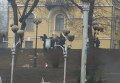 Расстрел протестующих на Майдане Незалежности 20 февраля. Видео