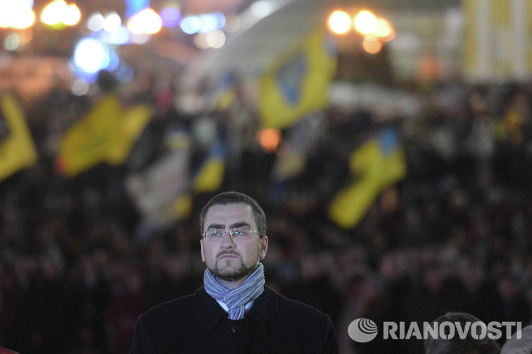 Народное вече в годовщину Евромайдана в Киеве