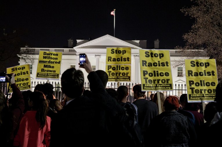 Акция протеста под Белым домом