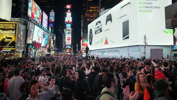 Акция протеста в Нью-Йорке. Архивное фото