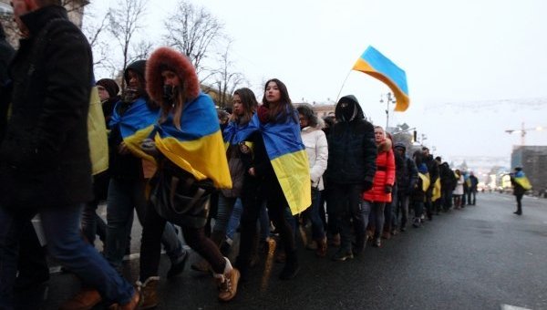 Шествие памяти к годовщине избиения студентов на Майдане