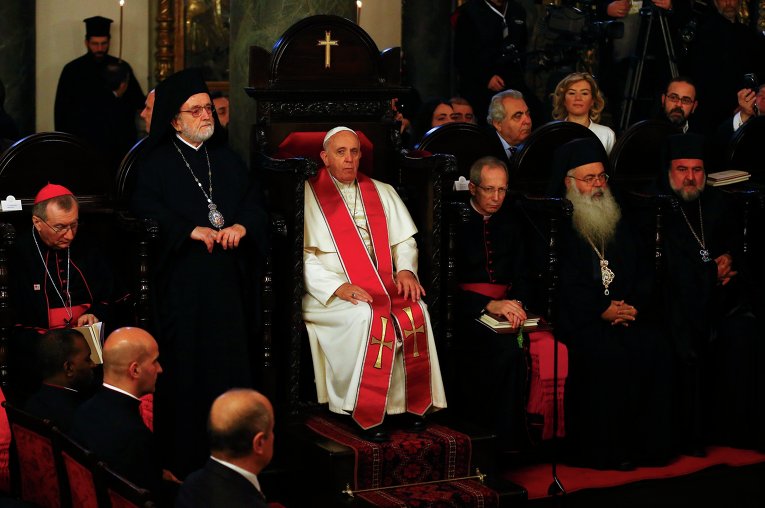 Папа Римский Франциск на литургии в Стамбуле