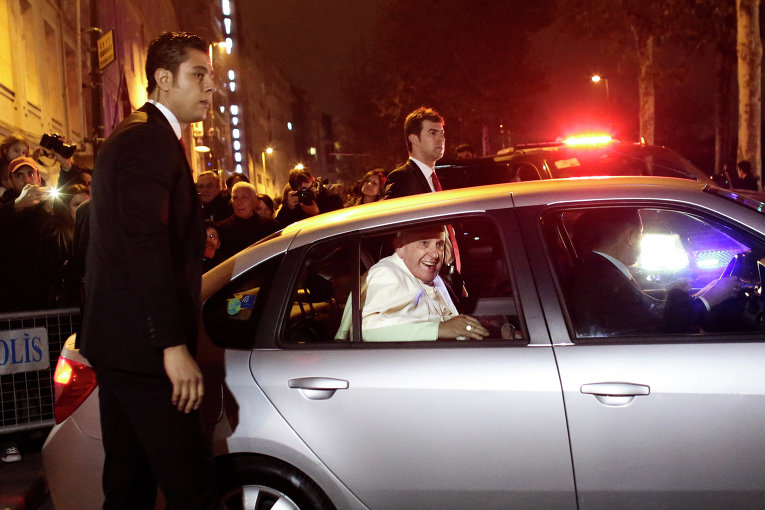 Папа Римский Франциск во время визита в Турцию