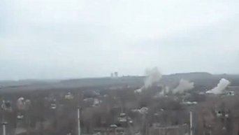 Обстрел поселка Пески под Донецком