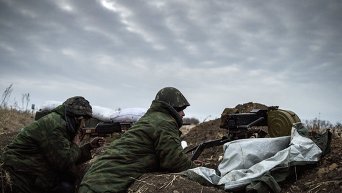 Бойцы ополчения на Донбассе