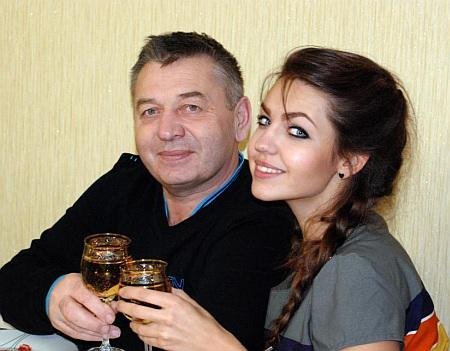 Алена Кошелева с отцом