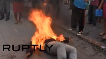 В Мексике мужчина поджег себя в знак протеста против решения суда