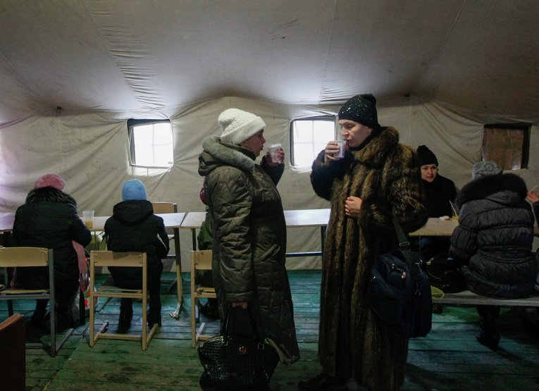 Центр помощи беженцам в Киеве