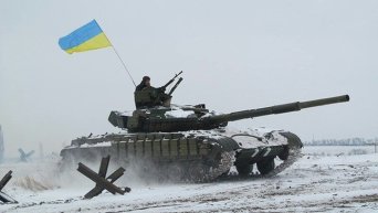 Украинские военнослужащие на Донбассе. Архивное фото