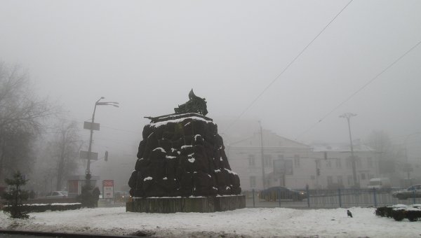 Туман зимой 2014 года