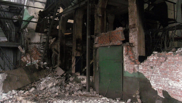 Последствия взрыва на одном из предприятий в Зенькове Полтавской области