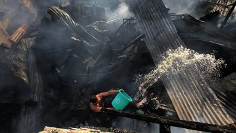 Последствия пожара в филиппинском городе Малабон