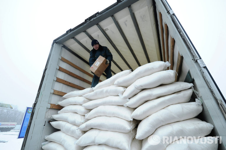 Девятый российский гуманитарный конвой для Донбасса