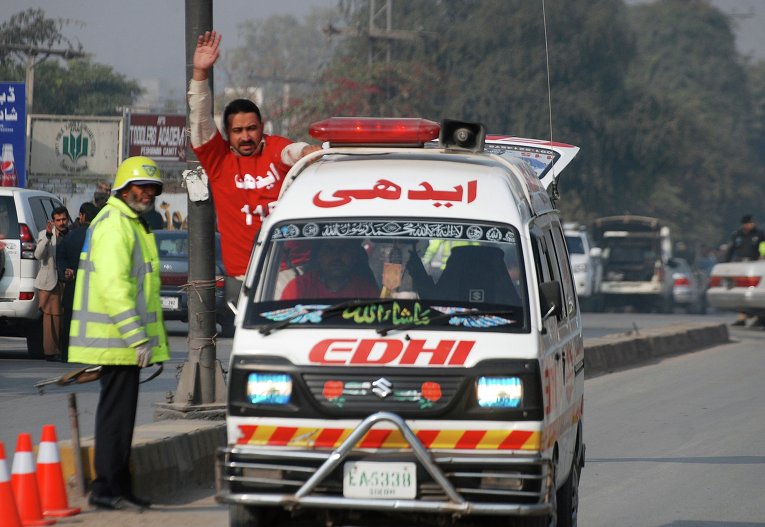 Полицейский автомобиль в Пакистане