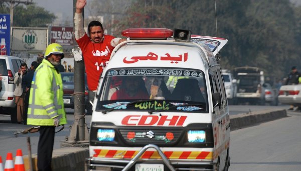 Полицейский автомобиль в Пакистане