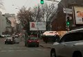 В Киеве перевернулась карета скорой помощи