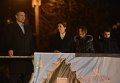 Виталий Кличко и Марина Порошенко на официальном открытии главной елки страны