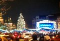 Зажглась елка на Софийской площади