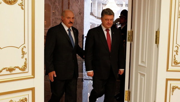 Встреча Порошенко и Лукашенко