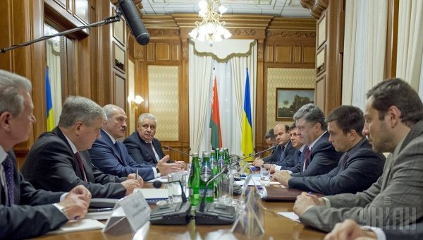 Переговоры Петра Порошенко и Александра Лукашенко в Киеве