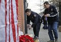 Полицейские Нью-Йорка пришли почтить память погибших сослуживцев