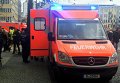 Пожарная машина перед универмагом KaDeWe в Берлине, на который было совершено нападение