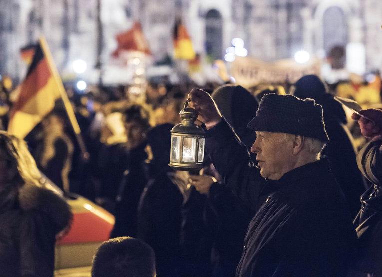 Антиисламская акция протеста в Германии