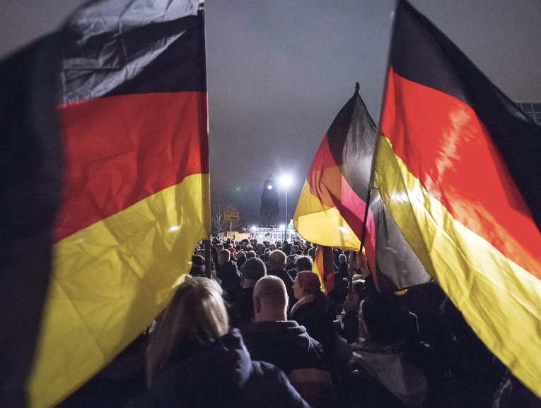 Антиисламская акция протеста в Германии