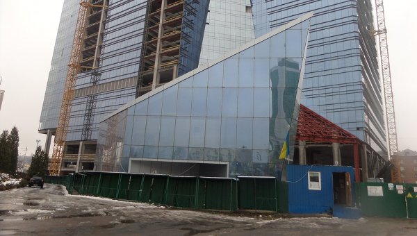 Строящийся офисный центр в Киеве
