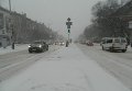 Снегопад в Запорожье