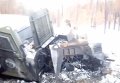 Ополченцы ДНР подбили бронетранспортер Кугуар ВСУ. Видео