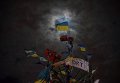 Новогодняя елка на Майдане в Киеве во время евромайдана. Декабрь 2013 г
