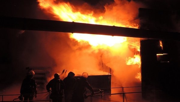 Пожар в Киеве. Архивное фото
