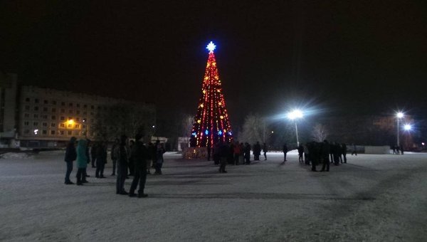Попытка сноса памятника Ленину в Славянске